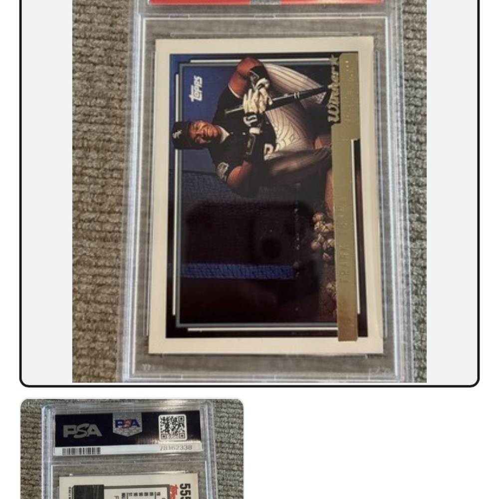 Topps Baseball Card with PSA Grading